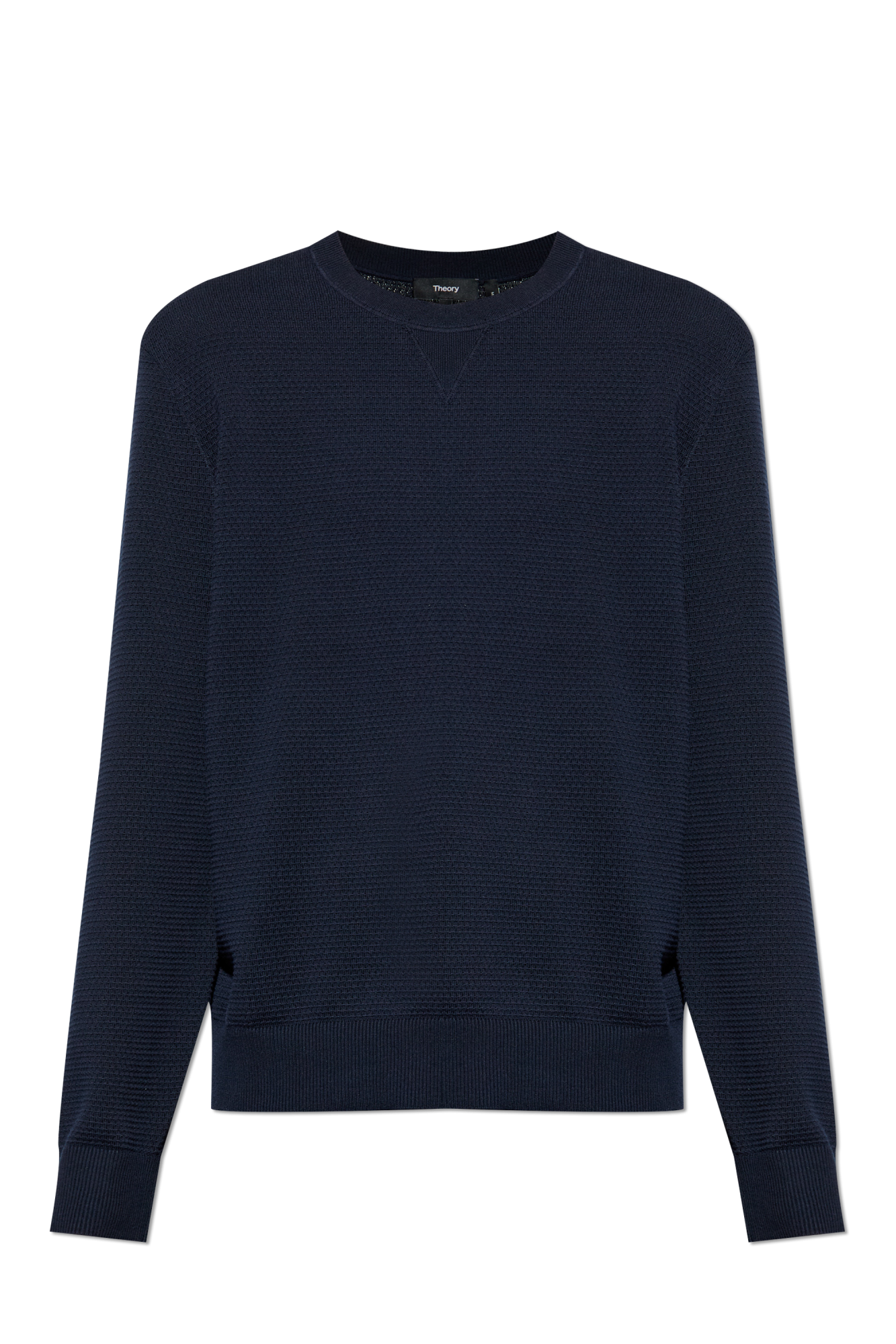 【新品】Theory Staple Cotton 2 Wide SLV Crew Theory Cotton sweater with a crew neck | Men's Clothing | Vitkac